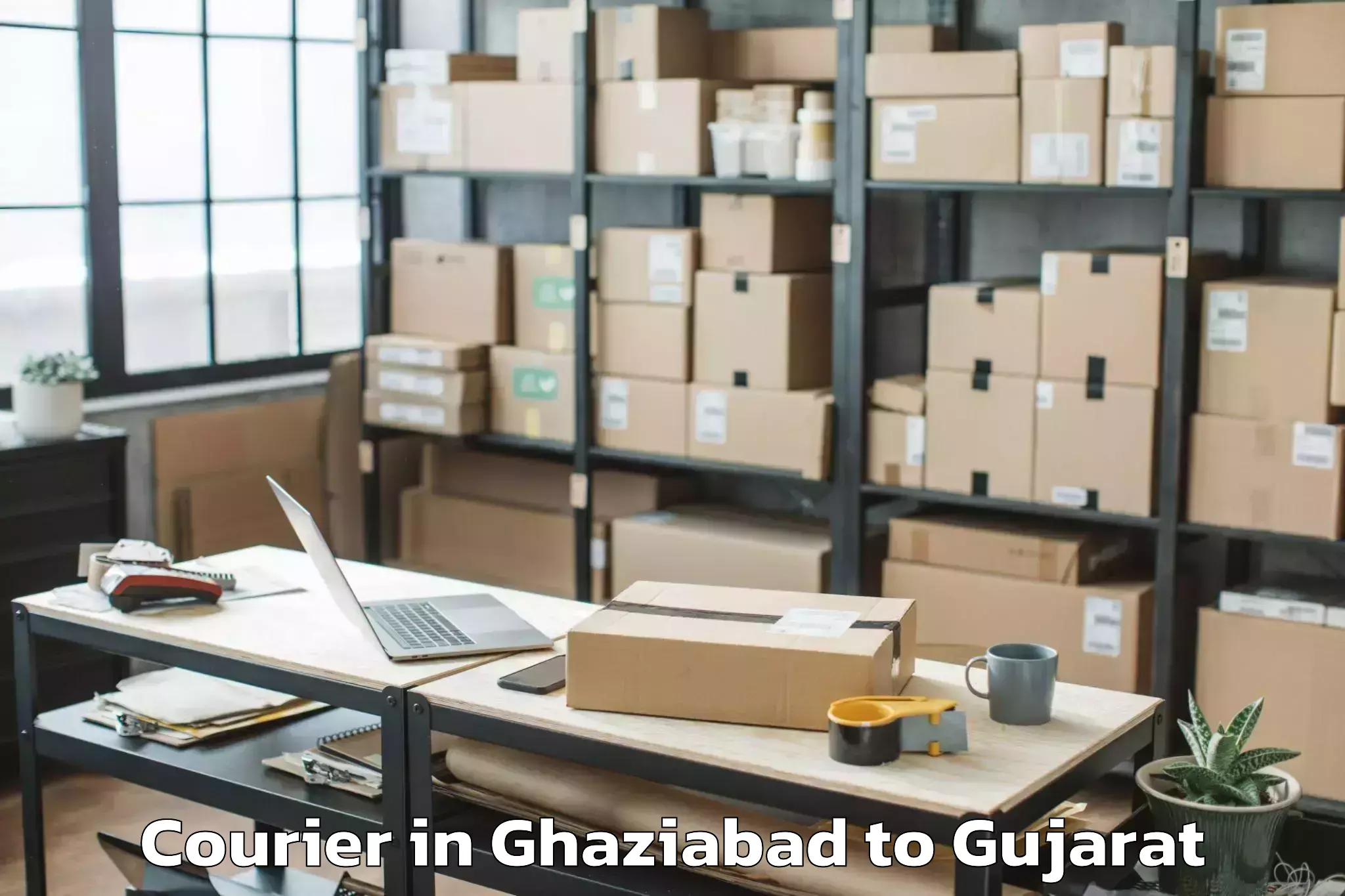 Easy Ghaziabad to Lunavada Courier Booking